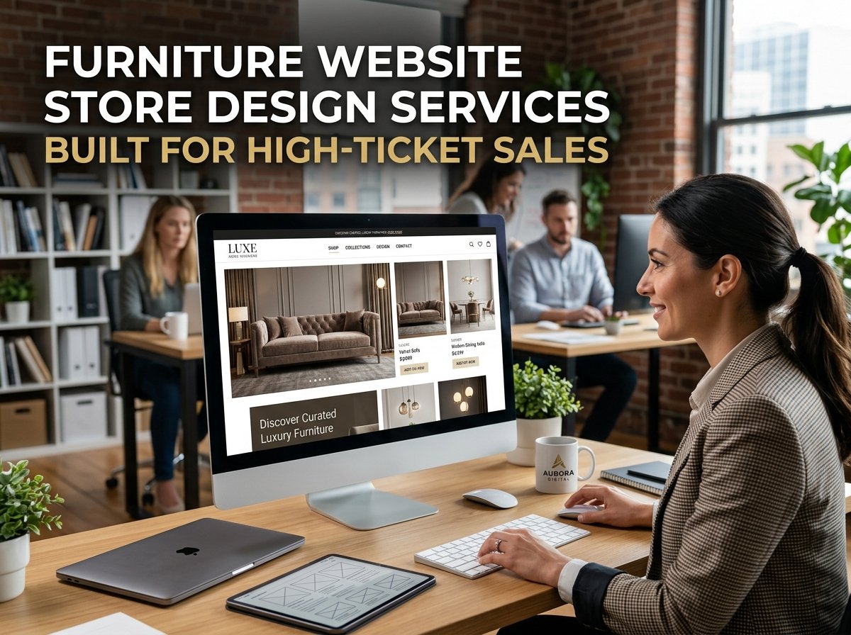 Furniture Website Store Design Services Built for High Ticket Sales
