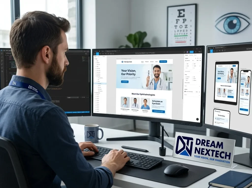 Eye Care Clinic Website Design and Development 