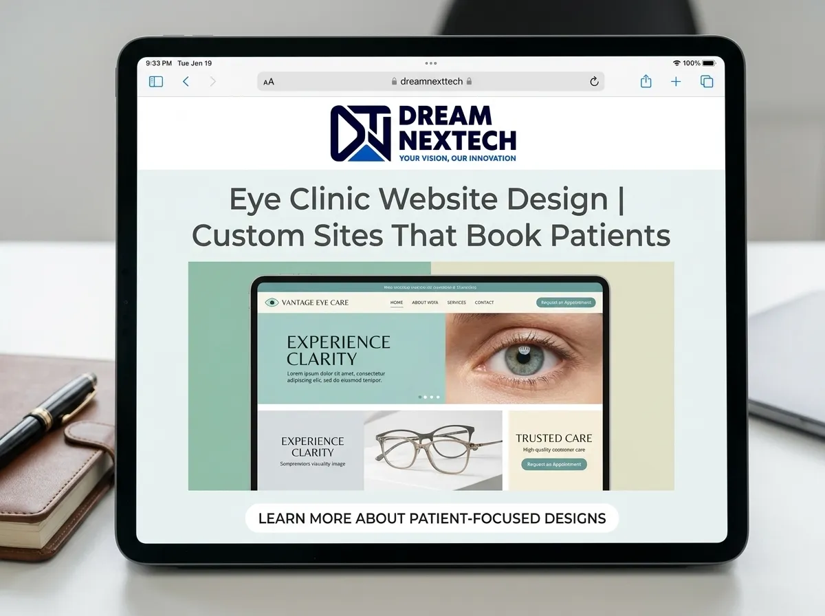 Eye Clinic Website Design Custom Sites That Book Patients