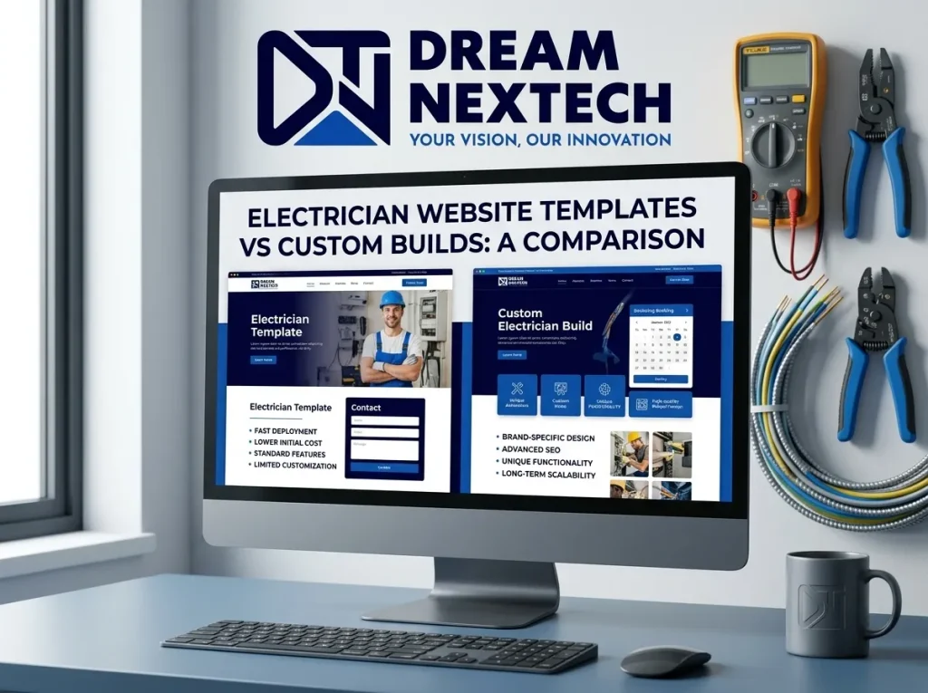 Electrician Website Templates vs Custom Builds