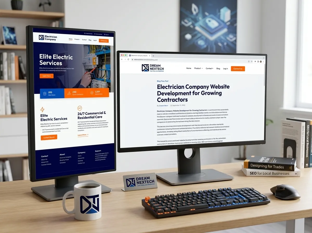 Electrician Company Website Development for Growing Contractors