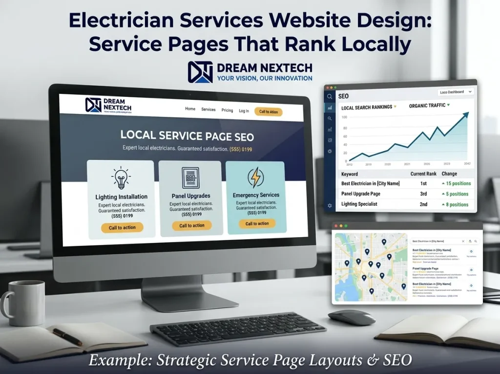 Electrician Services Website Design 