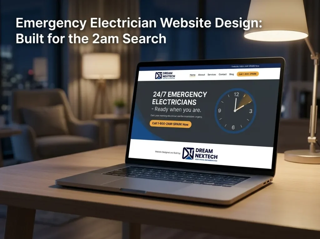 Emergency Electrician Website Design Built for the 2am Search