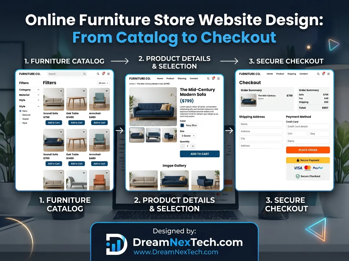 Online Furniture Store Website Design