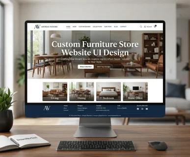 Custom Furniture Store Website UI Design