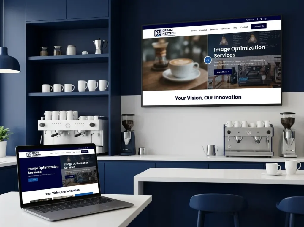 Coffee Shop Website Background and Image Optimization Services