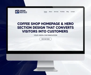 Coffee Shop Homepage and Hero Section Design
