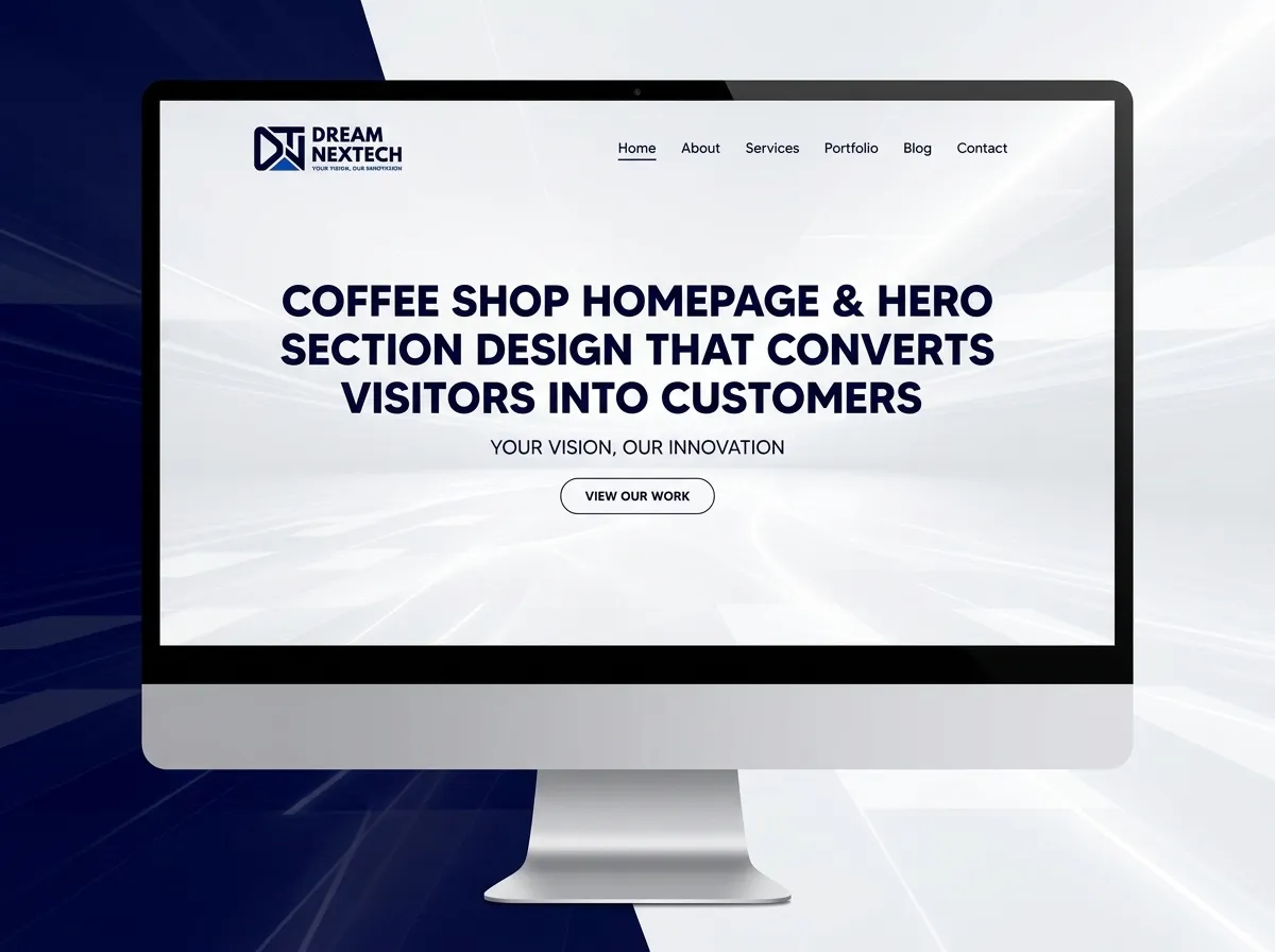 Coffee Shop Homepage and Hero Section Design