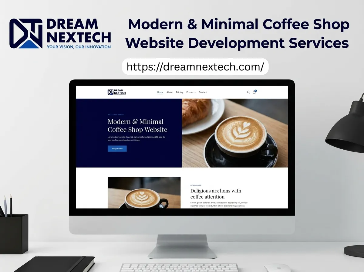 Modern and Minimal Coffee Shop Website Development Services