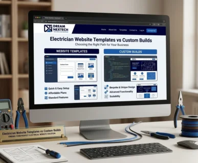 Electrician Website Templates vs Custom Builds