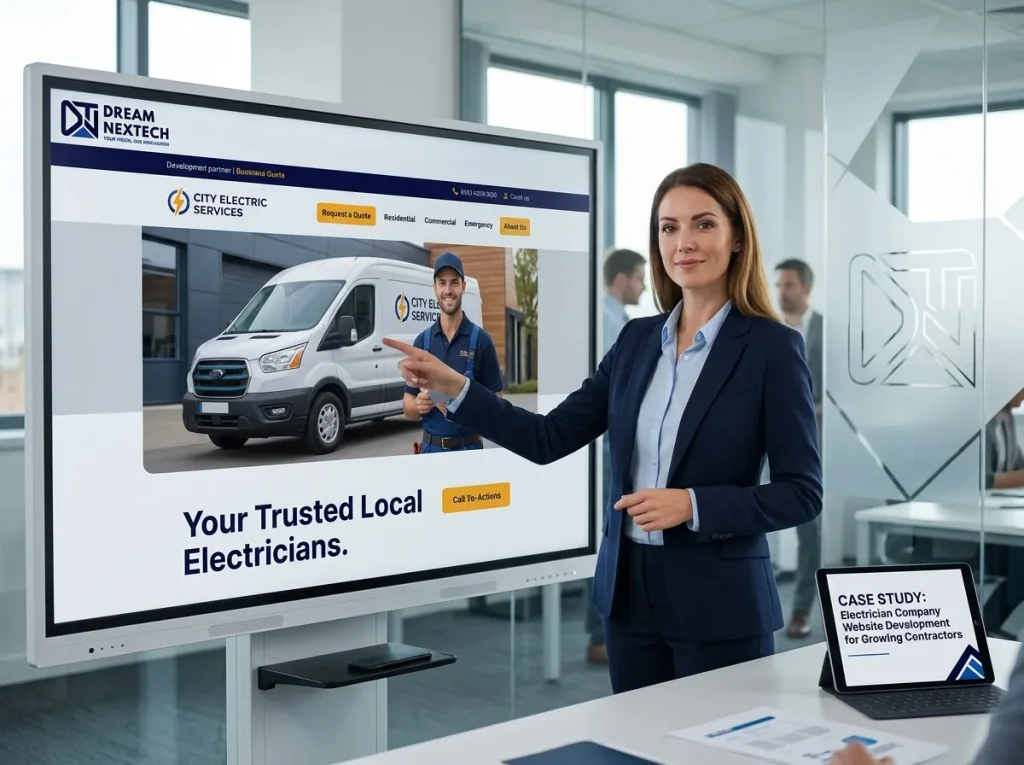 Electrician Company Website Development for Growing Contractors