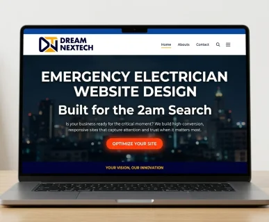 Emergency Electrician Website Design Built for the 2am Search