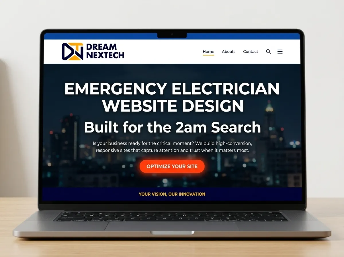 Emergency Electrician Website Design Built for the 2am Search