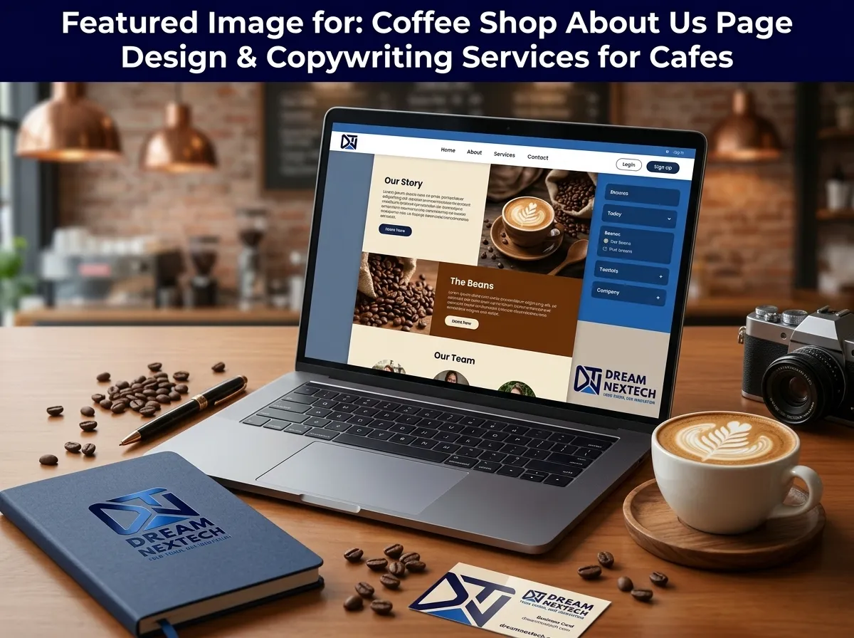 Coffee Shop About Us Page Design