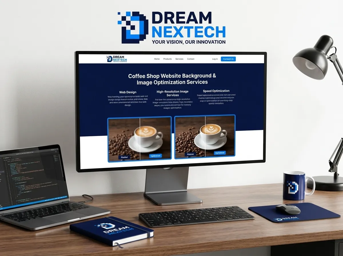 Coffee Shop Website Background and Image Optimization Services
