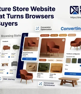 Furniture Store Website UI That Turns Browsers Into Buyers