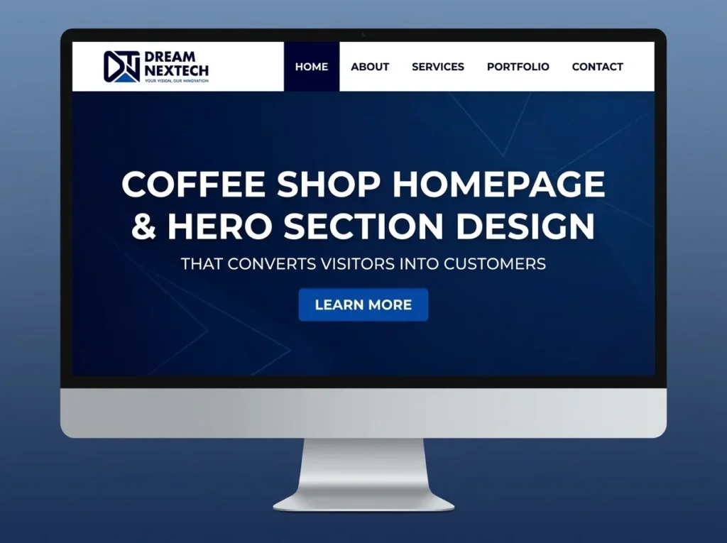 Coffee Shop Homepage and Hero Section Design 