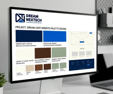 Coffee Shop Website Color Palette Design