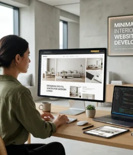 Minimalist Interior Design Website Development