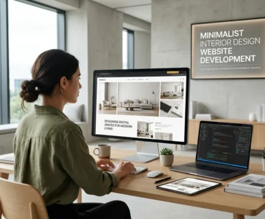 Minimalist Interior Design Website Development