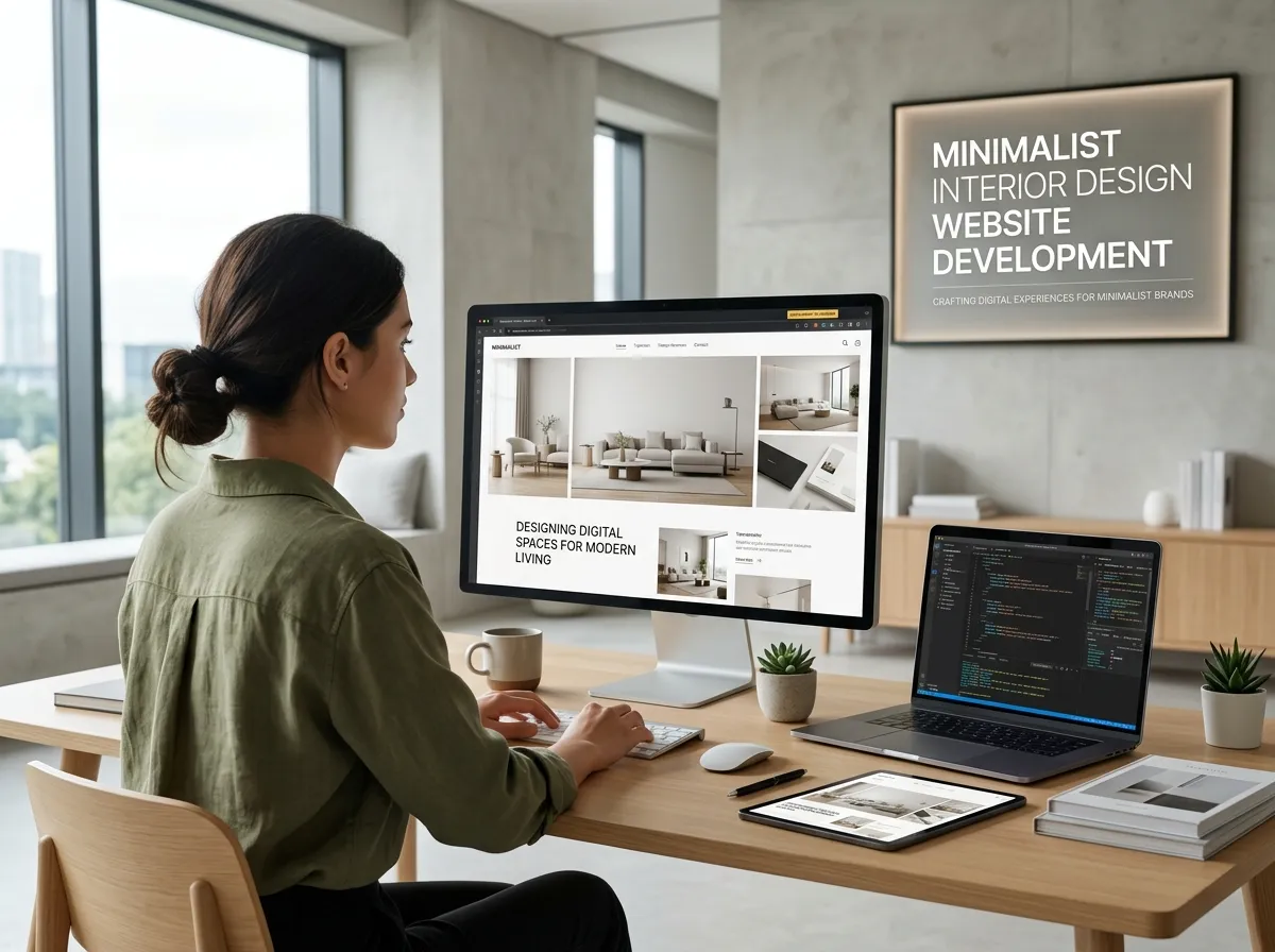 Minimalist Interior Design Website Development