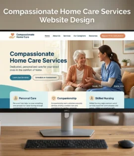 Home Care Services Website Design