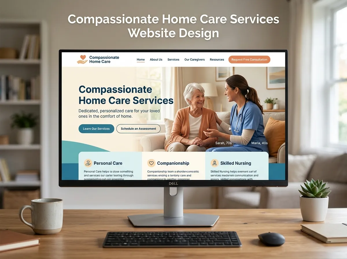 Home Care Services Website Design