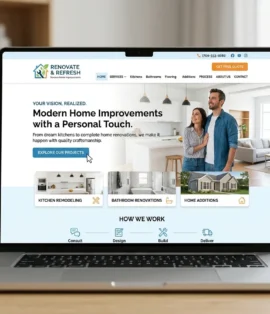 Modern Home Improvement Services Website Design