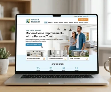 Modern Home Improvement Services Website Design