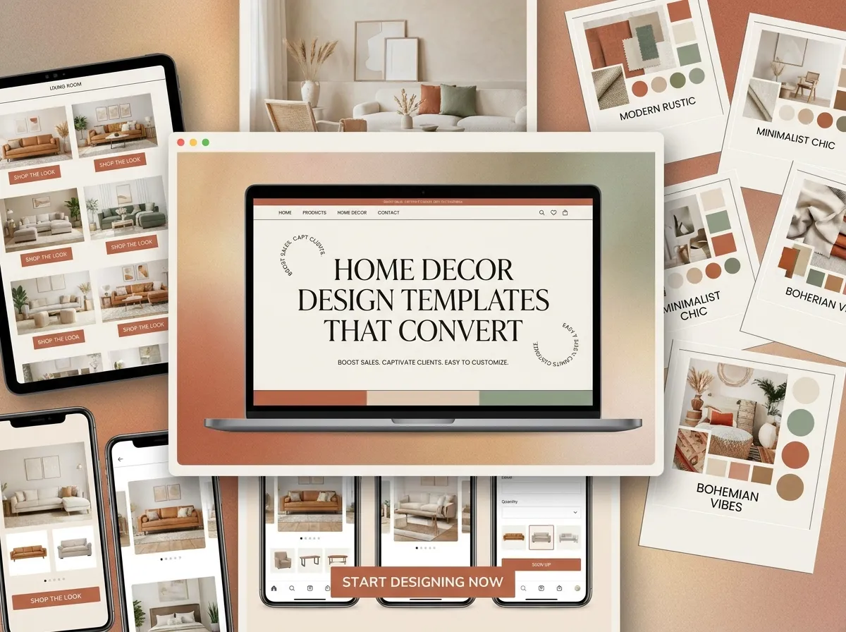 Home Decor Website Design Templates That Convert