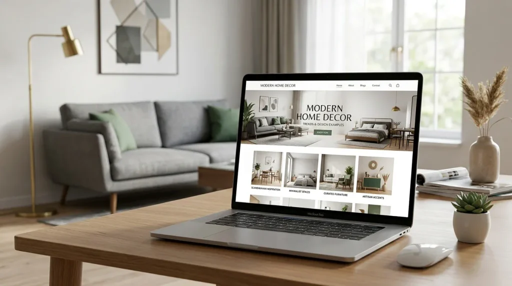 Modern Home Decor Website Design